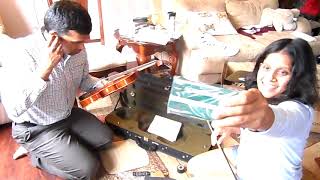 Unboxing Fiddlerman Violin Fiddlerman Concert Violin outfit [upl. by Maddi]