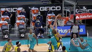 LaMelo Ball Throws Down Nasty Putback Dunk Over Domantas Sabonis [upl. by Godric589]