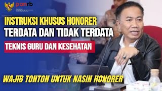 🔴ARAHAN KHUSUS HONORER TERDATA DAN TIDAK TERDATA DI BKN TERKAIT PENGANGKATAN PPPK TEKNIS GURU [upl. by Ebert]