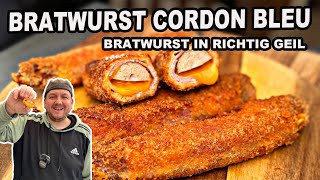 Bratwurst Cordon Bleu next Level Cordon Bleu  The BBQ BEAR [upl. by Nohsal592]