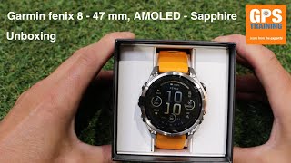 Garmin Fenix 8  unboxing [upl. by Nnaytsirk]