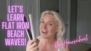 How to Get Beach Waves with a Flat Iron Easy Tutorial for Perfect Beachy Hair [upl. by Belda]