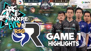 CRUCIAL LORD STEAL  NXPE vs RSG GAME 1 HIGHLIGHTS [upl. by Sisely]