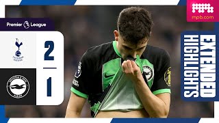 Extended PL Highlights Tottenham 2 Brighton 1 [upl. by Bronwen]