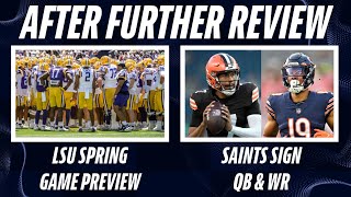 Saints Sign QB Mond WR St Brown  LSU Spring Game Preview  LSUTennessee Baseball Preview [upl. by Elwira]