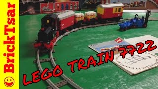 Vintage LEGO 45V Train 7722 Battery Train Set from 1985 Steam Cargo [upl. by Heng127]