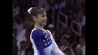 HDp60 Dominique Moceanu USA Floor Team Optionals 1996 Atlanta Olympic Games [upl. by Lindsley291]