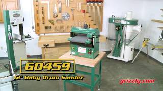 Grizzly G0459 12quot Baby Drum Sander [upl. by Ydospahr]