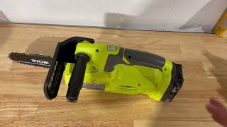 Ryobi Chainsaw 18V Review  Is A Battery Powered ChainsawEnough To Cut [upl. by Atir]