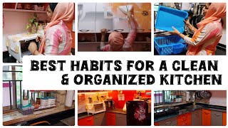 11 Everyday Habits For A Clean amp Organized Kitchen  Tips To Keep The Kitchen Always clean [upl. by Symer339]