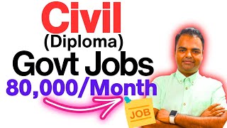 List of Govt Jobs After Diploma Civil Engineering High Salary Govt Jobs After Diploma civil [upl. by Anoli220]