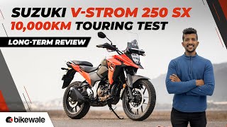 10000km Touring Test on Suzuki VStrom 250 SX Review  Positives Negatives and More  BikeWale [upl. by Kreiner]