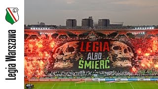 Legia albo śmierć  pierwsza oprawa na meczu z Jagiellonią [upl. by Schonfield]