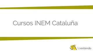 Cursos Inem Cataluña [upl. by Plusch]