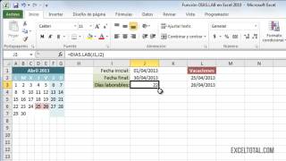 Sumar DÍAS LABORABLES a una fecha Tips Excel [upl. by Mighell]