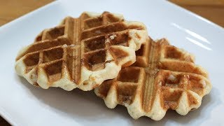 Belgian Sugar Waffles  Easy Liege Waffle Recipe [upl. by Verla220]