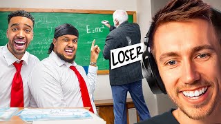 Miniminter Reacts To Last To Get Expelled From School BETA SQUAD EDITION [upl. by Edrea]