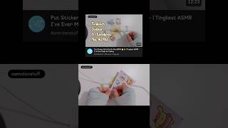 Tingliest Stickers ASMR asmrtriggers relax tinglytriggers asmrsounds [upl. by Airamasor]