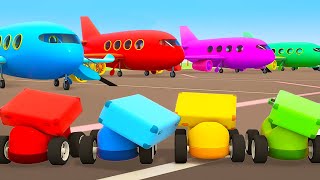 ALL NEW EPISODES Learn colors for kids with Helper Cars cartoon collection for kids [upl. by Arik532]