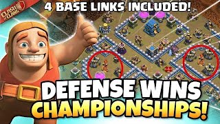 Defense Wins CHAMPIONSHIPS Best TH12 War Bases with LINKS from TH12 Finals  Clash of Clans [upl. by Chemosh]