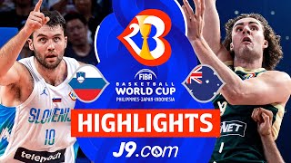 Slovenia eliminate Boomers from the World Cup Advance to 14 Finals  J9 Highlights  FIBAWC 2023 [upl. by Udela864]