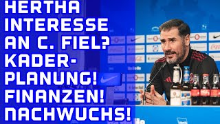 HERTHA NEWS Christian Fiel TrainerKandidat bei Hertha Kaderplanung Nachwuchsbericht [upl. by Alisha603]