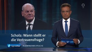 tagesschau in Einfacher Sprache 1900 Uhr 11112024 [upl. by Nidia]