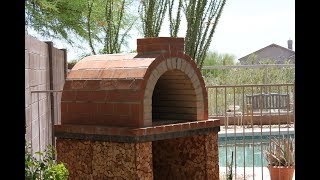 How to Build an Outdoor WoodFired Brick Pizza Oven • Click the Links for FREE Pizza Oven Plans [upl. by Reave]