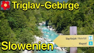 Slowenien Kobarid  Triglav Gebirge  Kozjak Wasserfall und Italienisches Beinhaus [upl. by Teraj]