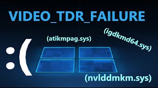 Как исправить ошибку VIDEOTDRFAILURE в Windows 1110 [upl. by Tiffanle]