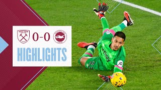 West Ham 00 Brighton  Areola Stars In Goalless Draw  Premier League Highlights [upl. by Terej]