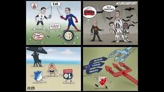 Yevropa Chempionlar ligasiga bagishlangan karikaturalar [upl. by Lerret]