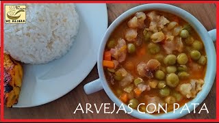 ARVEJAS CON PATA  RECETAS COLOMBIANAS [upl. by Obmar791]