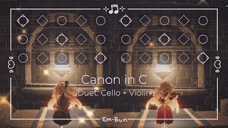 Canon in C  Cello  Violin Duet  Sky COTL [upl. by Iturk]