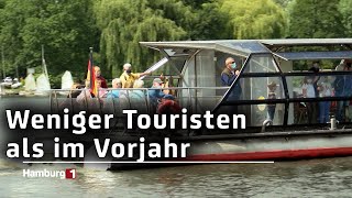 Weniger Touristen besuchen Hamburg im Juli [upl. by Hermina]