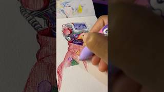 Scribble with colorful ball pen 🧑‍🎨 art scribbleart shorts short [upl. by Ekusuy686]