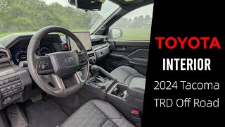 2024 Toyota Tacoma TRD Off Road Interior  Detailed Walkthrough [upl. by Fortunio]