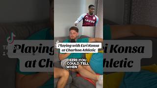 Playing with Ezri Konsa⚽️ konsa astonvilla charlton shorts soccerpodcast brentford football [upl. by Timrek]