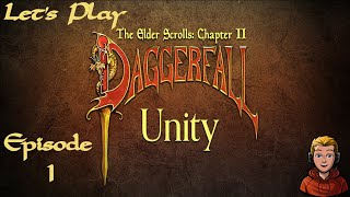 The Elder Scrolls II Daggerfall Unity  Lets play  Episode 1  Welcome to Daggerfall Unity [upl. by Yrakcaz422]