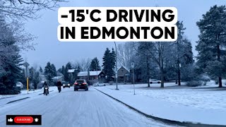 DRIVING IN SNOW  Life in Canada [upl. by Mcnelly520]