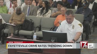 Fayetteville crime rate dropping report says [upl. by Vasyuta]