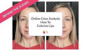 Online Color Analysis Training  Colorizing the Lips [upl. by Ursal]