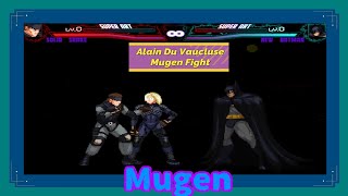 Mugen  Solid Snake Vs Batman Request [upl. by Naie]