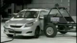 Crash Test 2009 Toyota Matrix  Pontiac Vibe Side Impact IIHS [upl. by Trabue704]