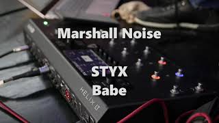 Rock Guitar Backing Track amp Karaoke STYX  Babe [upl. by Miculek]