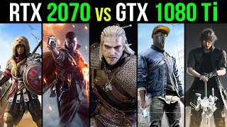 RTX 2070 vs GTX 1080 Ti  Tested in 5 Games [upl. by Jo Ann]