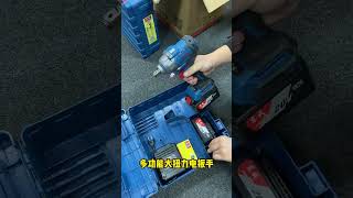 Large capacity lithium battery electric wrenchviralvideo woodworking decoration tools shorts [upl. by Ahtela]