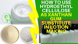 How To Use Hydroxyethyl Cellulose Powder HEC As Xanthan Gum Substitute In Lotion Making amp Cosmetics [upl. by Readus]