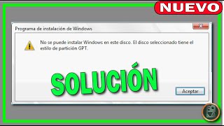 ✅ BORRAR Formato GPT 🔴 No se puede INSTALAR Windows en este disco TIENE el ESTILO de partición GPT [upl. by Neerom937]