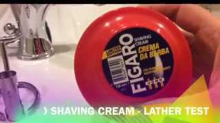 FIGARO shaving cream  Lather test [upl. by Shatzer413]